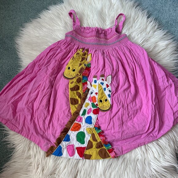 Mini Boden Other - Mini Boden giraffe dress size 5-6Y